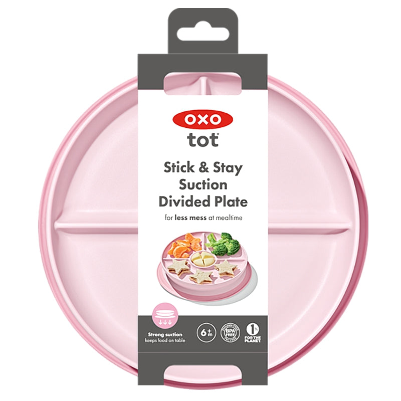 Assiette à compartiments à ventouse - 6m+ - OXO TOT - Assiette pour enfant - - La Guilde Culinaire
