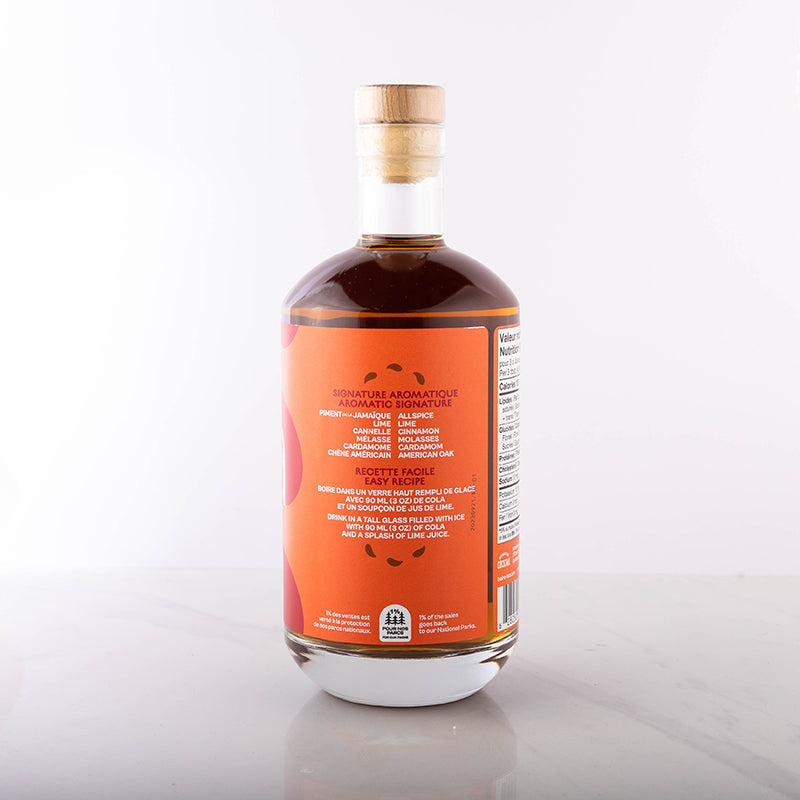 Rhum épicé sans alcool - 700ml    - Monsieur Cocktail - Spiritueux sans alcool -  - La Guilde Culinaire