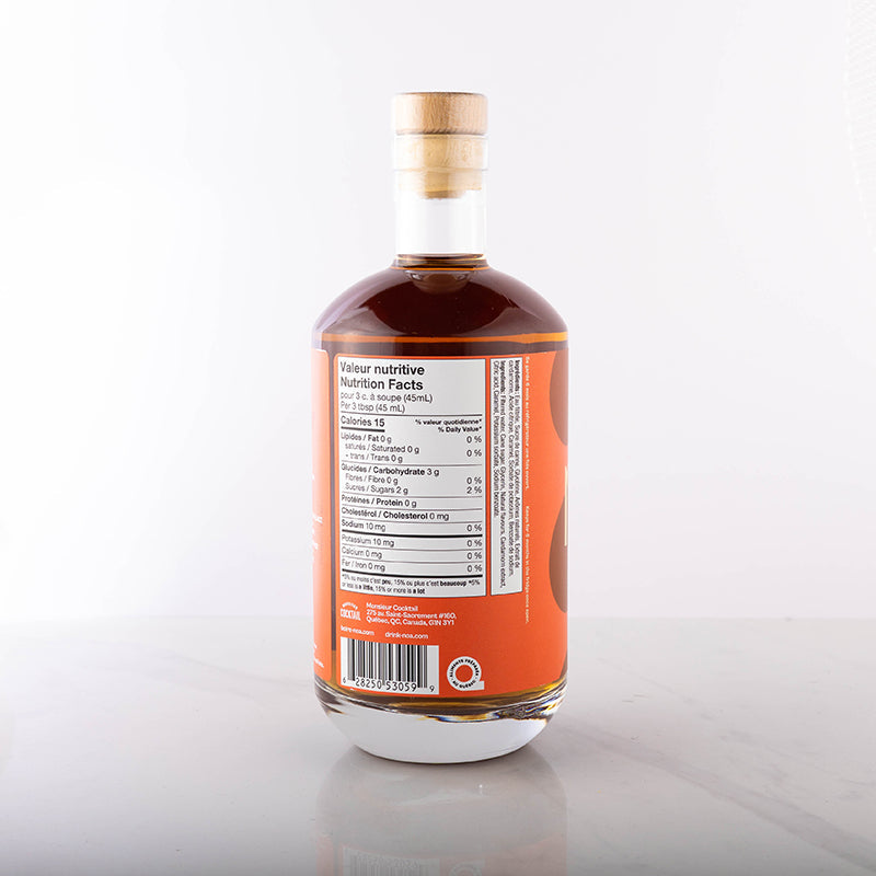 Rhum épicé sans alcool - 700ml    - Monsieur Cocktail - Spiritueux sans alcool -  - La Guilde Culinaire