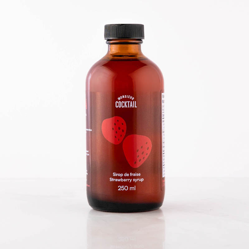 Sirop de fraise - 250ml    - Monsieur Cocktail - Sirop -  - La Guilde Culinaire