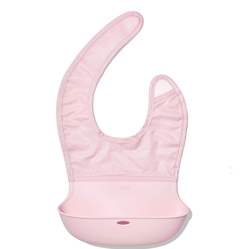 Bavoir enroulable Rose pâle - OXO TOT - - 63168200T - La Guilde Culinaire