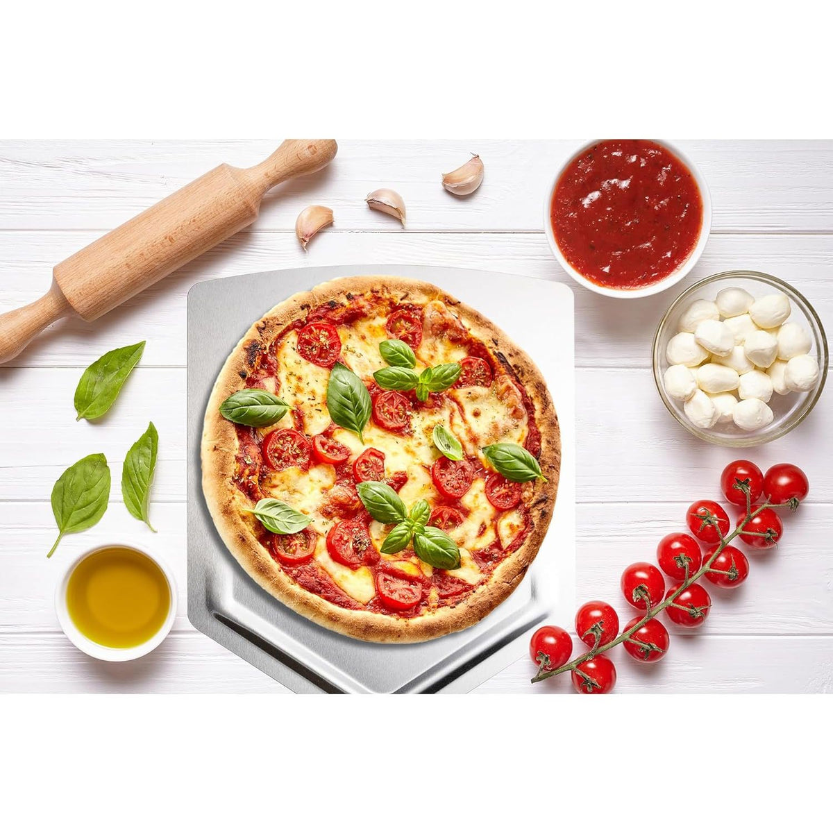 Pelle à pizza en métal avec manche rabattable, Outset XL Foxrun    - Outset - Pelle à pizza -  - La Guilde Culinaire