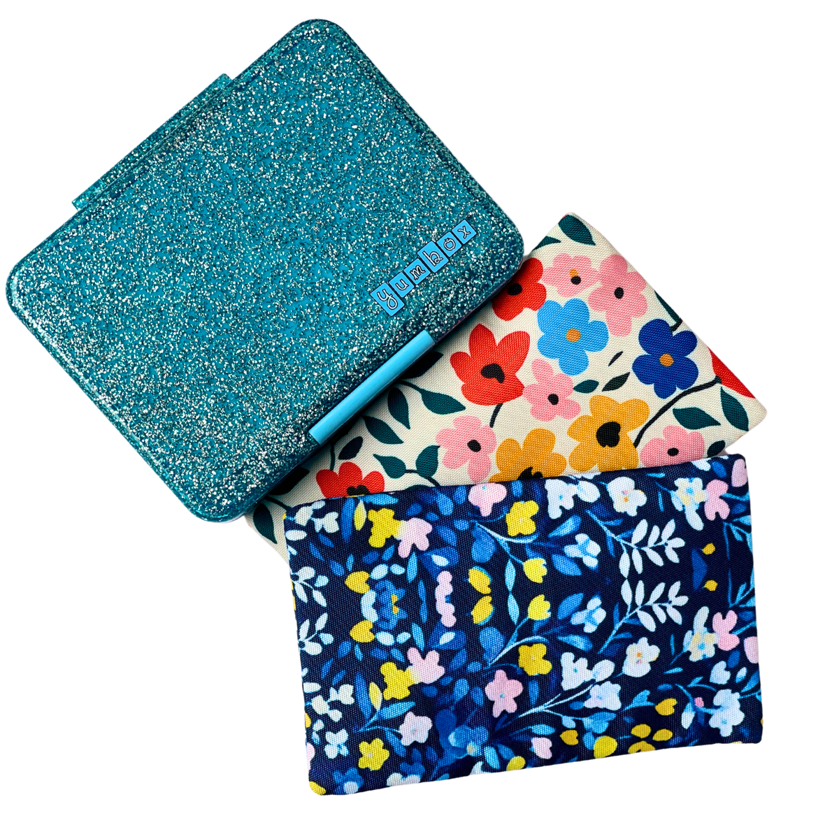 Packs de glace en gel dans des housses en tissu 2 unités - Imprimés floraux - Yumbox - Bloc réfrigérant - - La Guilde Culinaire