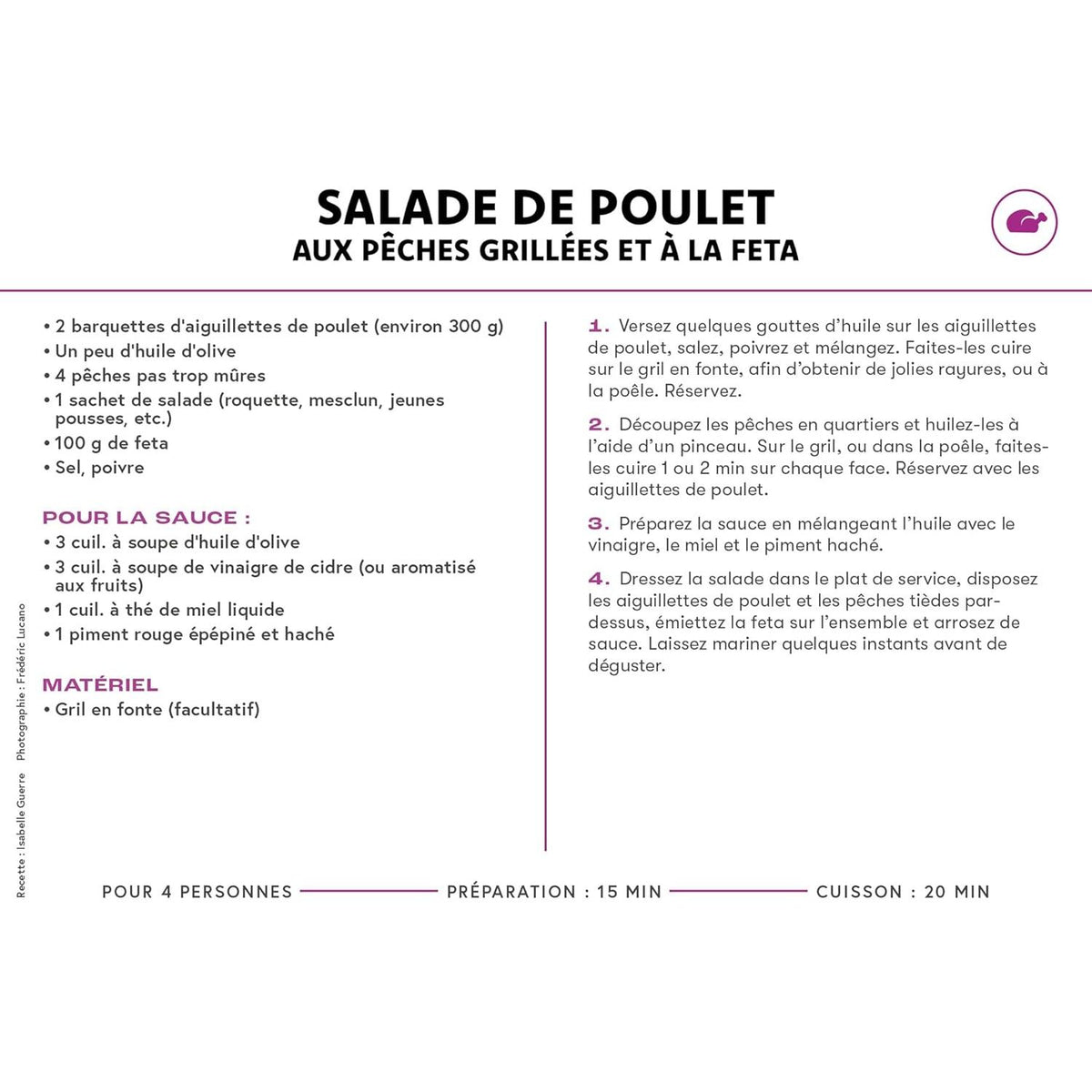 Coffret fiche - Salades - Marabout - Livre de cuisine - - La Guilde Culinaire
