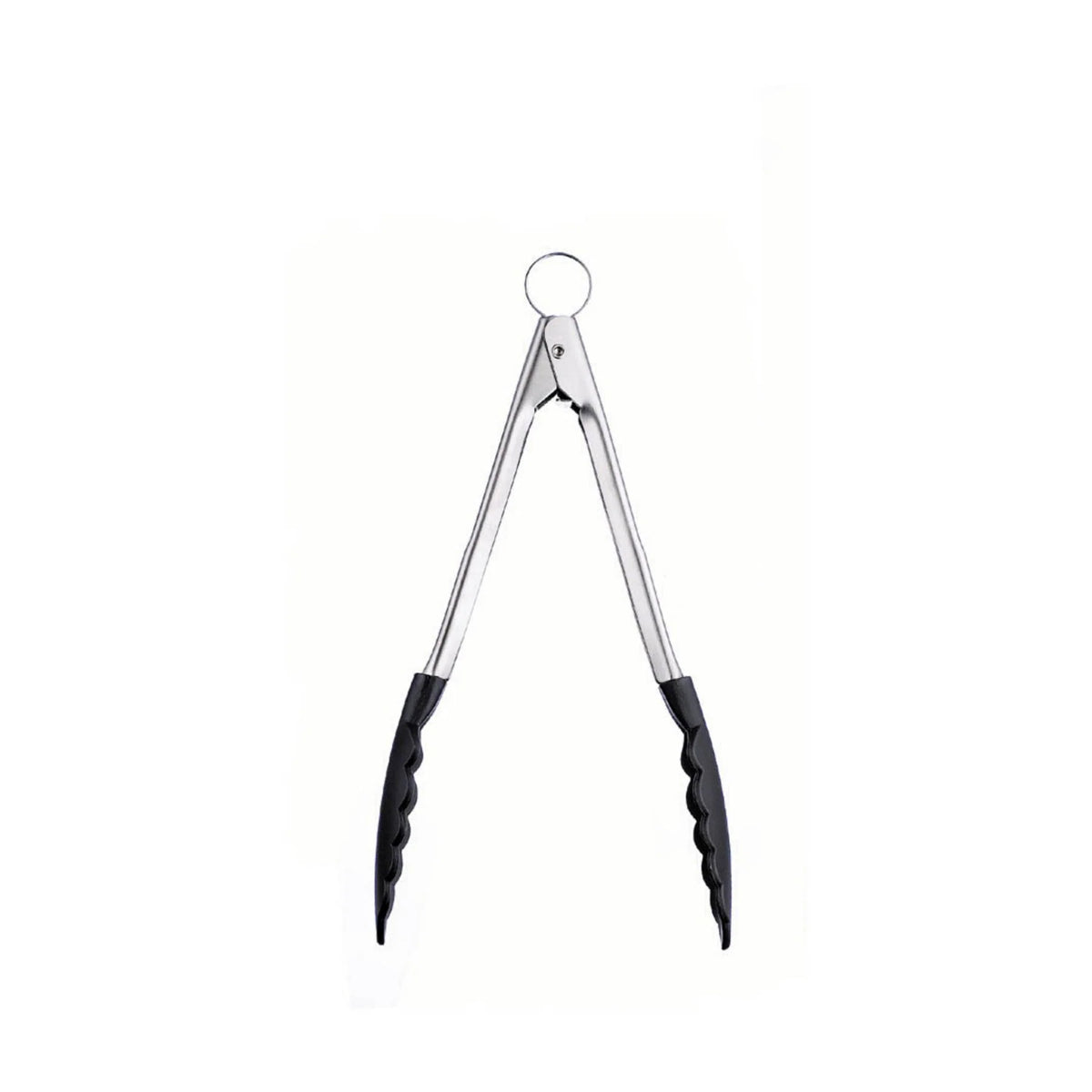 Pinces à verrouillage en silicone noir 9.5"    - Cuisipro - Pince de service -  - La Guilde Culinaire