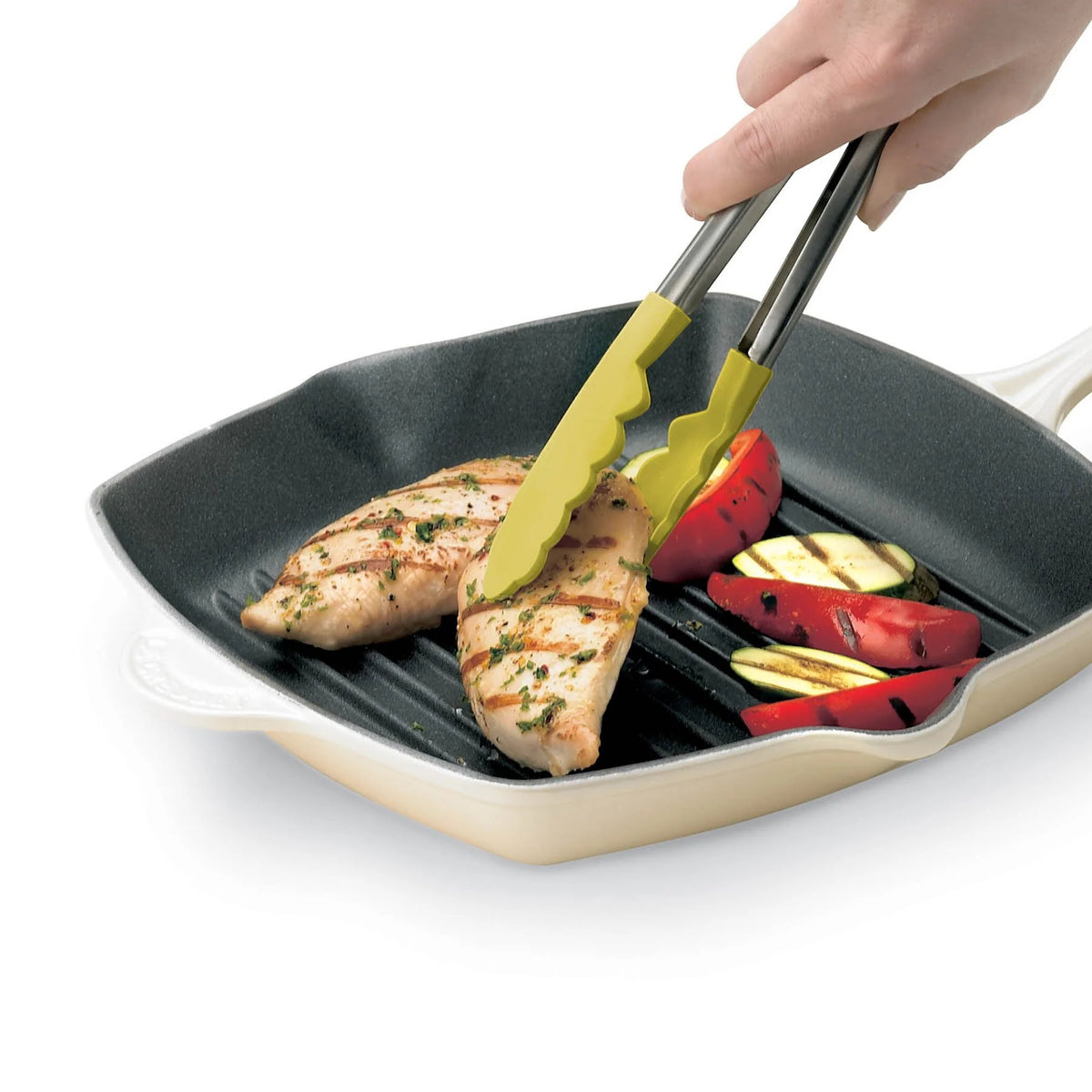 Pinces à verrouillage en silicone noir 9.5"    - Cuisipro - Pince de service -  - La Guilde Culinaire