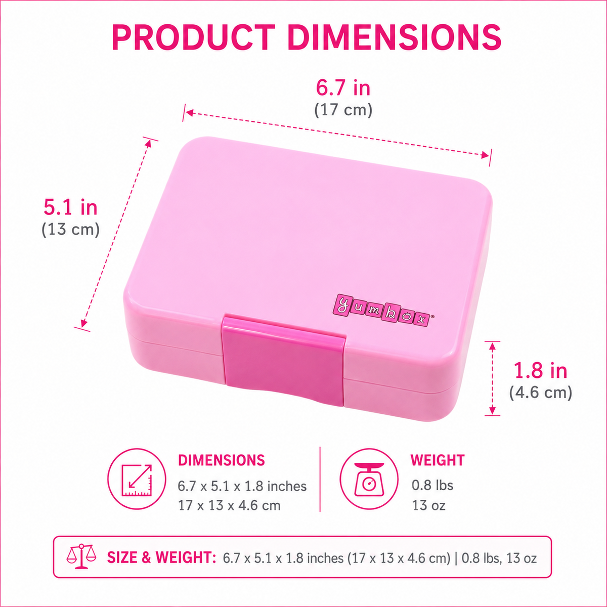 Yumbox Snack - Boîte à Lunch Bento de Petite Taille - Yumbox - Boîte à repas - - La Guilde Culinaire
