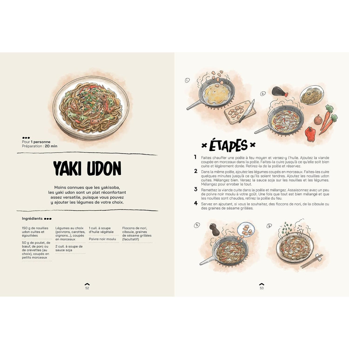 Recettes japonaises en 4 étapes    - Hachette Ed. - Livre de cuisine -  - La Guilde Culinaire