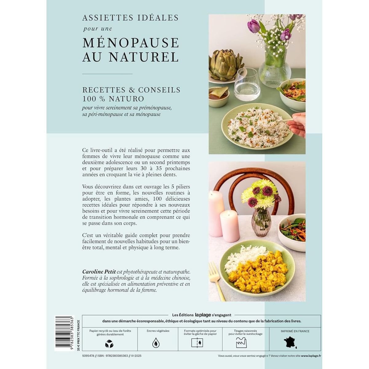 Assiettes idéales pour une ménopause au naturel * - La Plage Ed. - Livre de cuisine - - La Guilde Culinaire