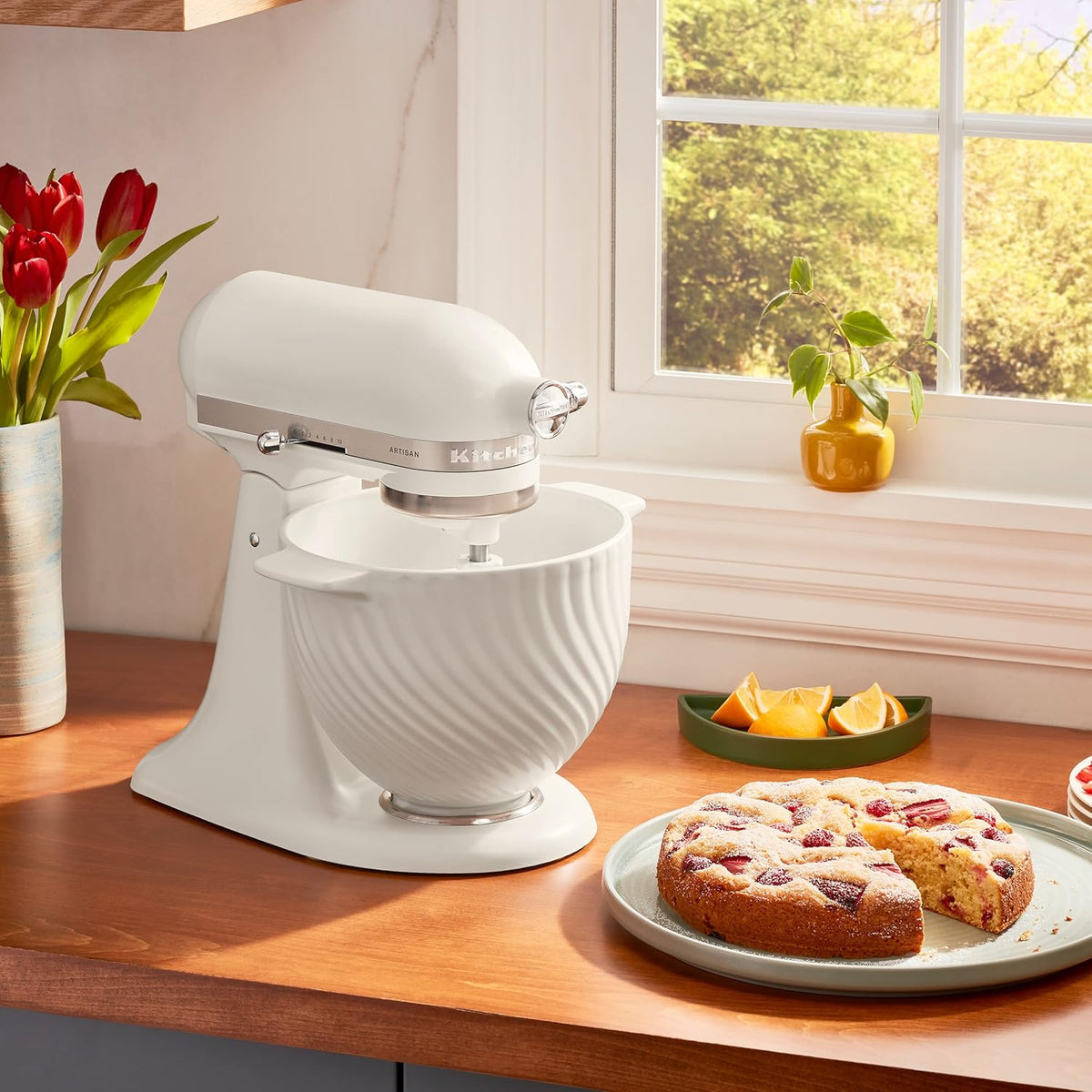 Bol en céramique pour meringue de 5 litres, KitchenAid - Kitchenaid - Bol batteur sur socle - - La Guilde Culinaire