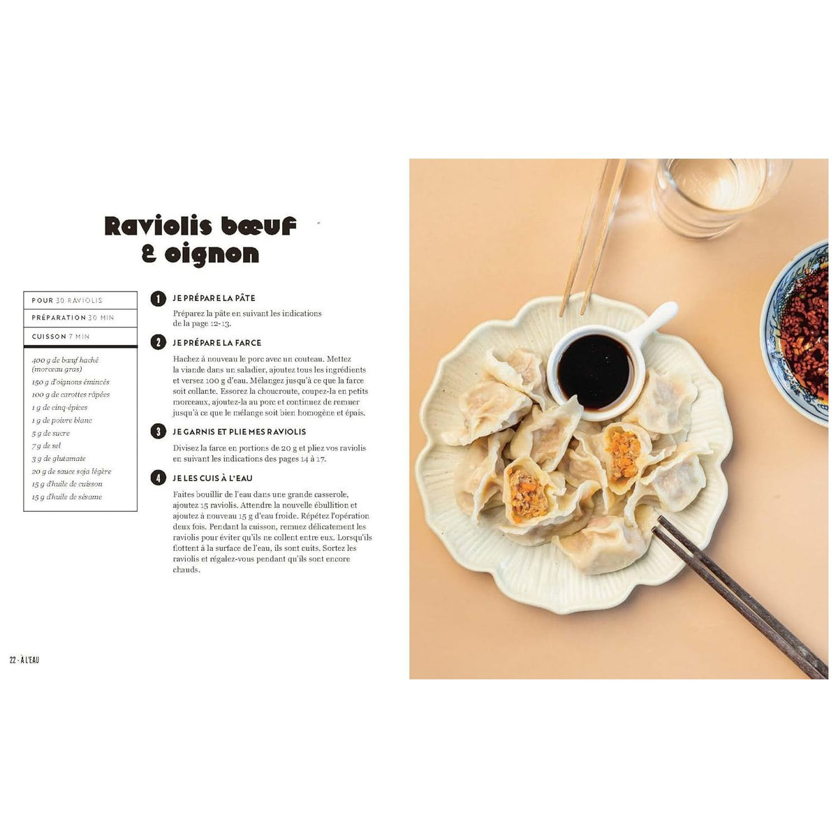 Ravioli chinois    - Marabout - Livre de cuisine -  - La Guilde Culinaire