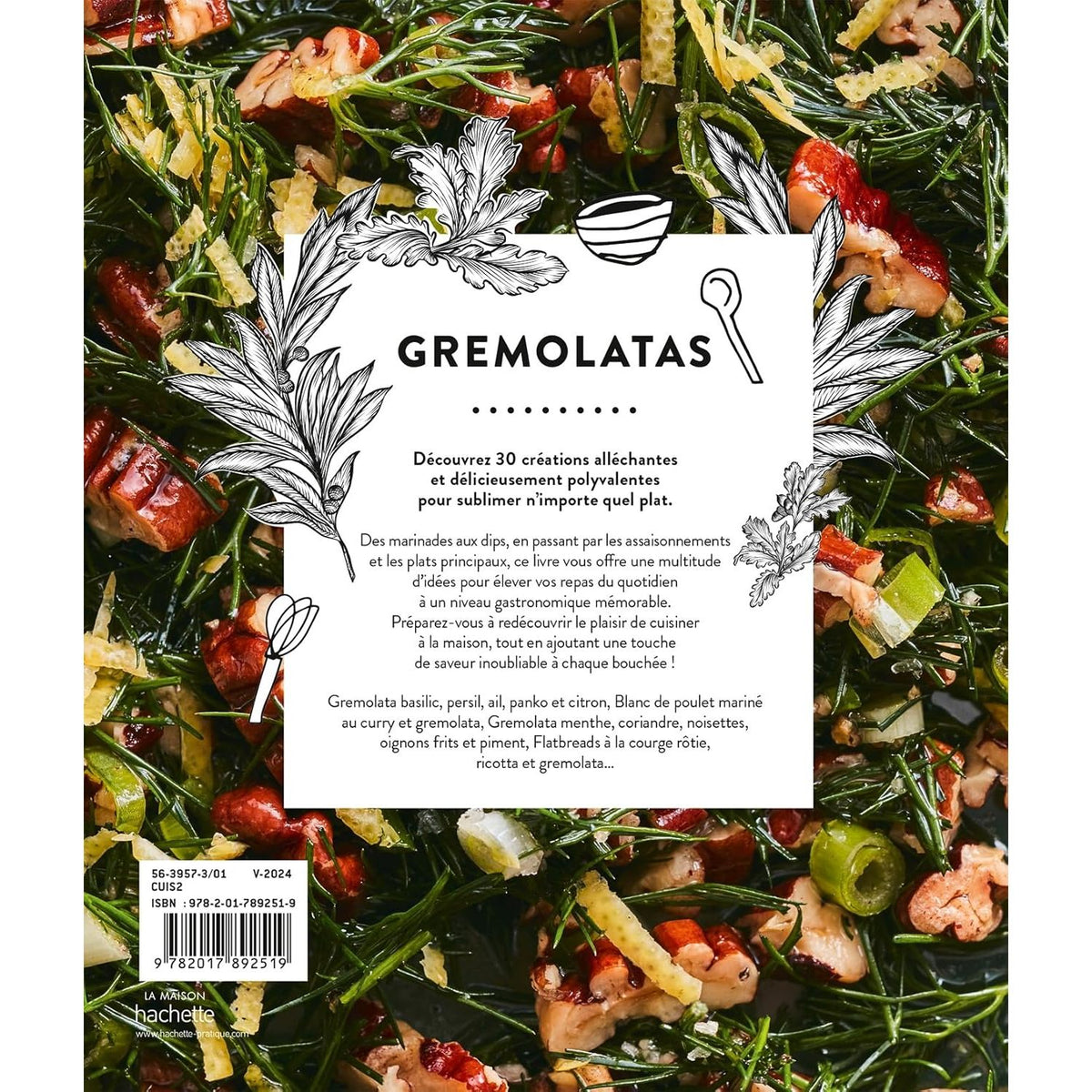 Gremolatas    - Hachette Ed. - Livre de cuisine -  - La Guilde Culinaire