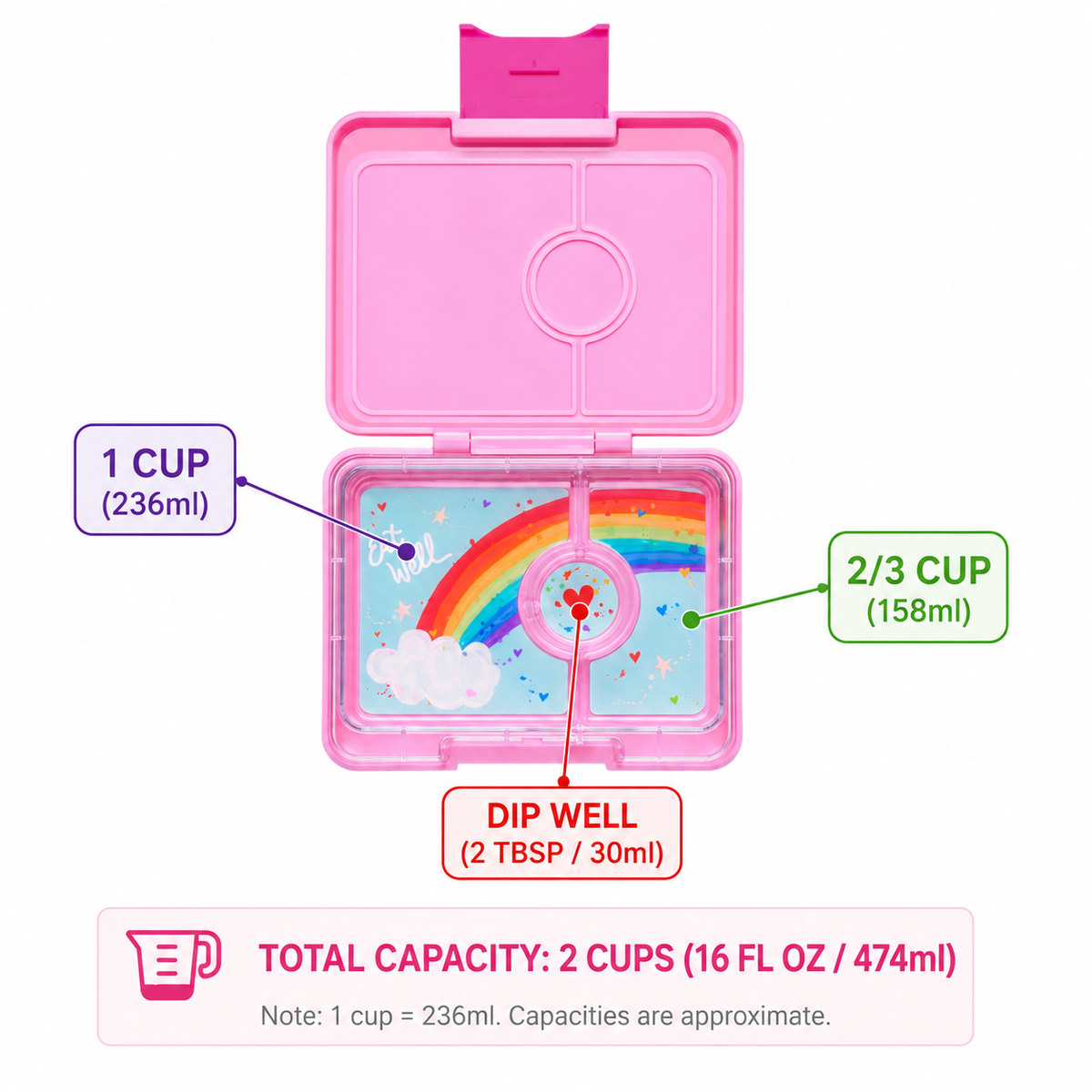 Yumbox Snack - Boîte à Lunch Bento de Petite Taille - Yumbox - Boîte à repas - - La Guilde Culinaire