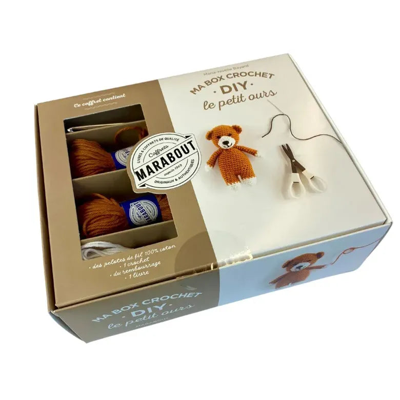 Ma box crochet DIY - Le petit Ours - Marabout - Coffret créatif - - La Guilde Culinaire