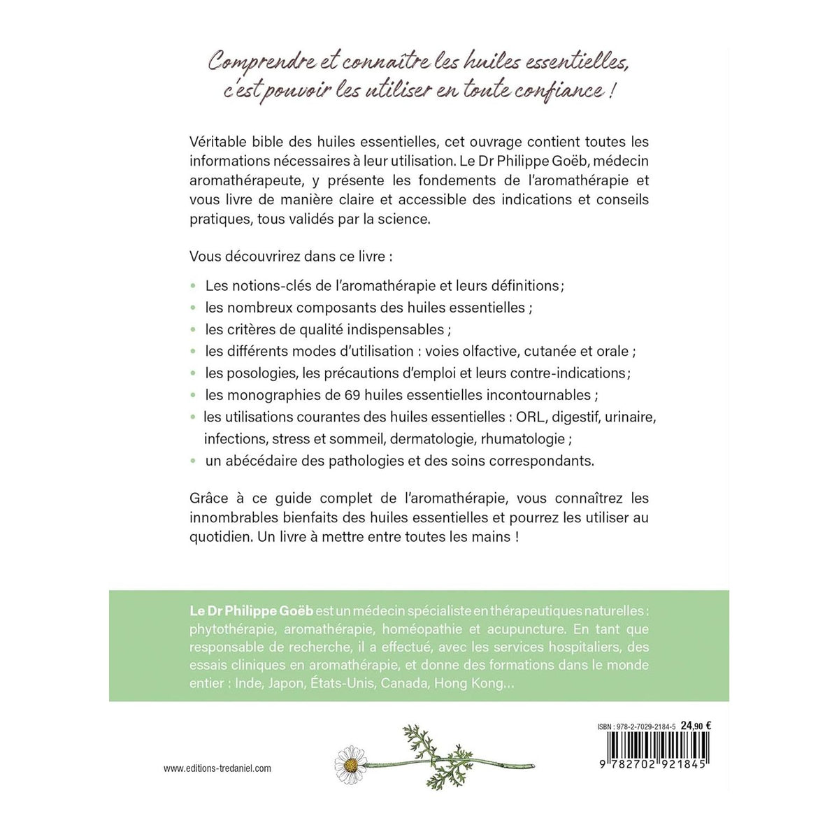 Huiles essentielles en toute confiance : connaître les huiles et les utiliser au quotidien ! - Le Courrier du Livre - Livre - - La Guilde Culinaire