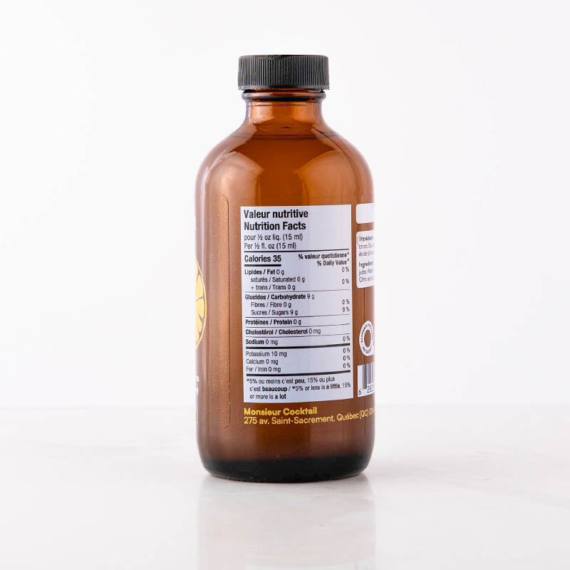 Sirop de citron 250ml    - Monsieur Cocktail - Sirop -  - La Guilde Culinaire