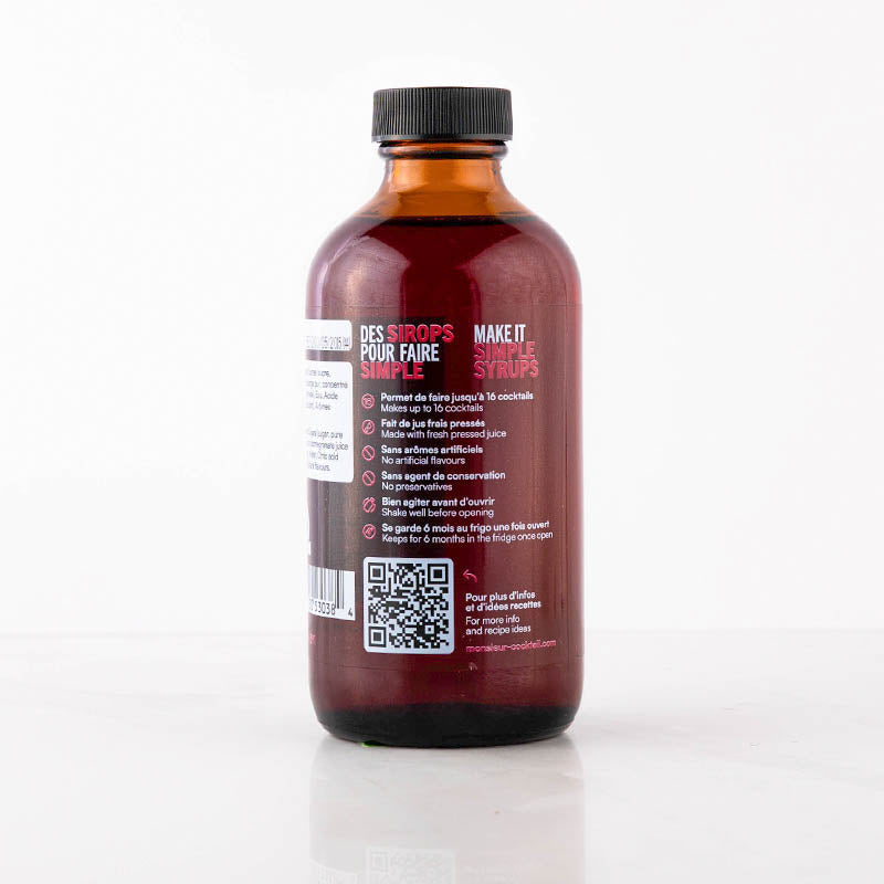 Sirop de Grenadine 250ml    - Monsieur Cocktail - Sirop -  - La Guilde Culinaire