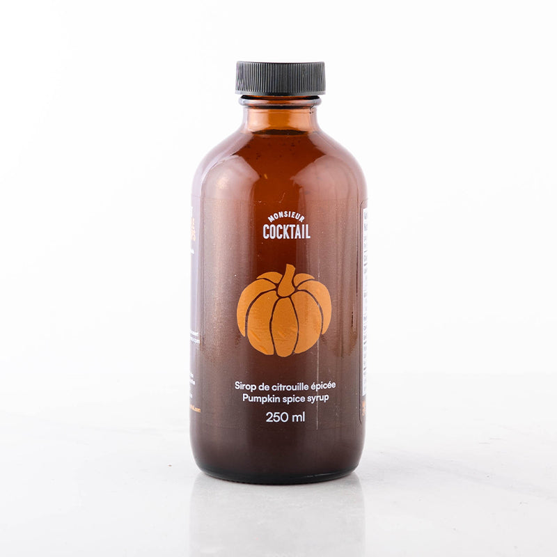 Sirop de Citrouille Épicée 250ml - ÉDITION LIMITÉE    - Monsieur Cocktail - Sirop -  - La Guilde Culinaire