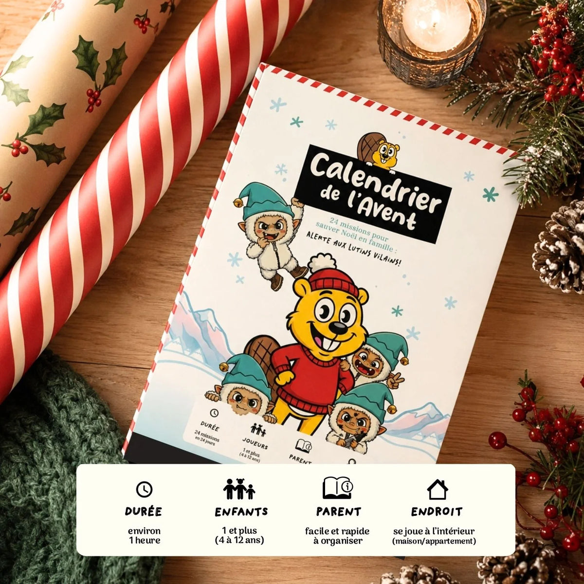 Alerte aux lutins vilains - Calendrier de l'Avent - Charlo Jeux et Aventures - Calendrier de l'avent - - La Guilde Culinaire