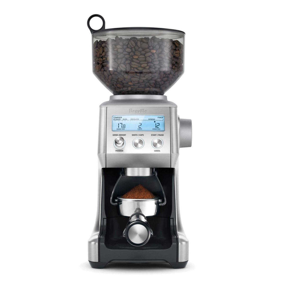 Moulin à café le Smart Grinder Pro Acier inoxydable brossé - Breville - Moulin à café - BCG820BSS1BCA1 - La Guilde Culinaire