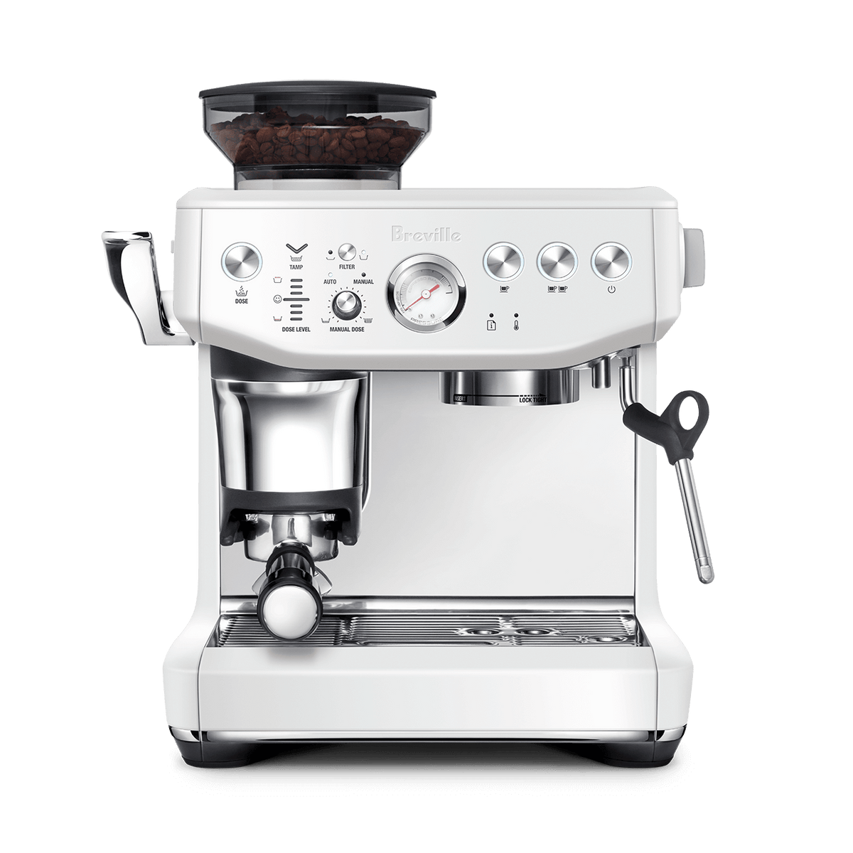 Machine à Café The Barista Express Impress Sel de mer   - Breville - Machine à espresso - BES876SST1BNA1 - La Guilde Culinaire