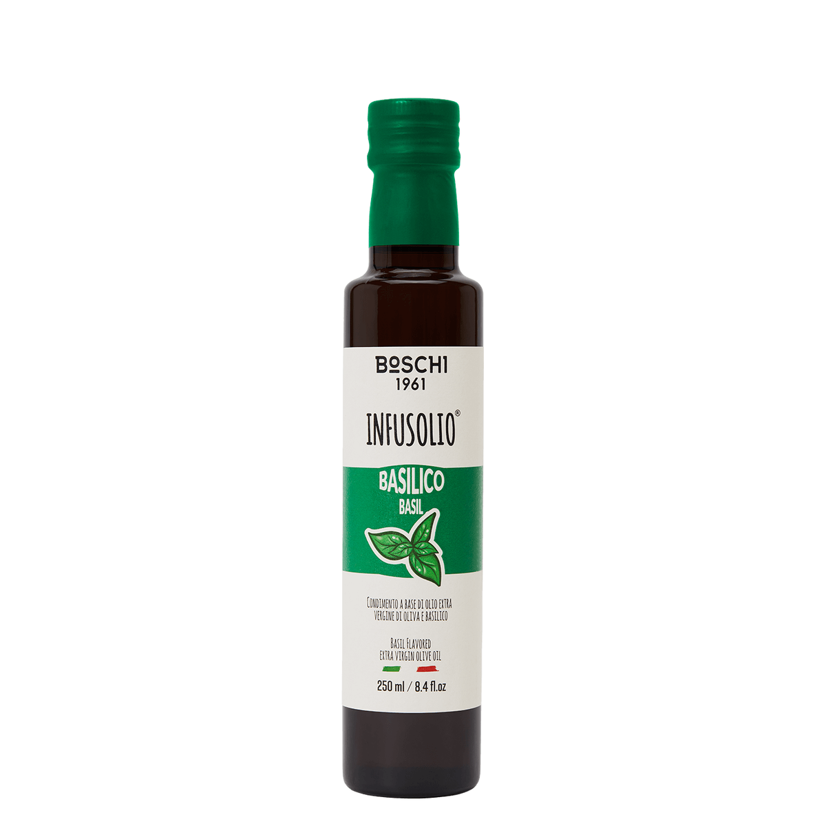 Huile d'olive extra vierge aromatisée au basilic Il Boschetto – 250 ml - Boschi 1961 - Huile d'olive - - La Guilde Culinaire