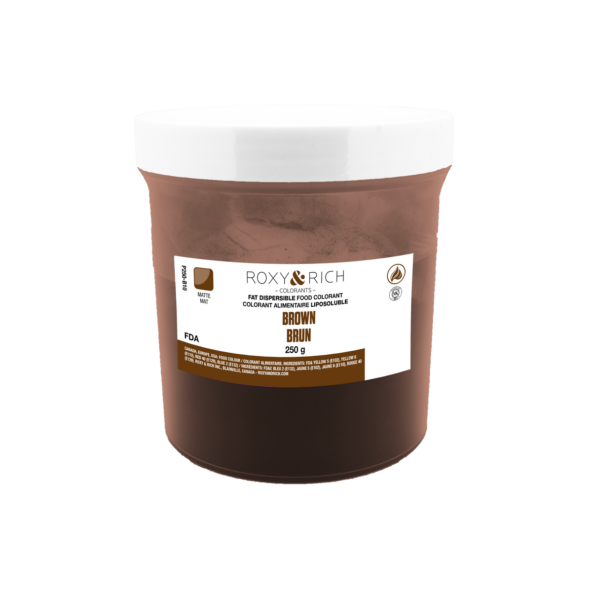 Colorant Alimentaire Liposoluble Brun 250g - Roxy & Rich - Colorant alimentaire liposoluble - P250-B10 - La Guilde Culinaire