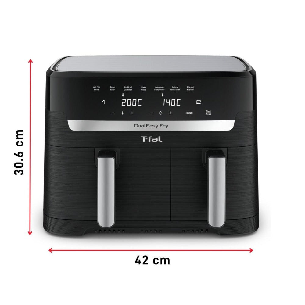 Friteuse à air, deux tiroirs 8,3 L- T-fal    - T-fal - Air fryer -  - La Guilde Culinaire