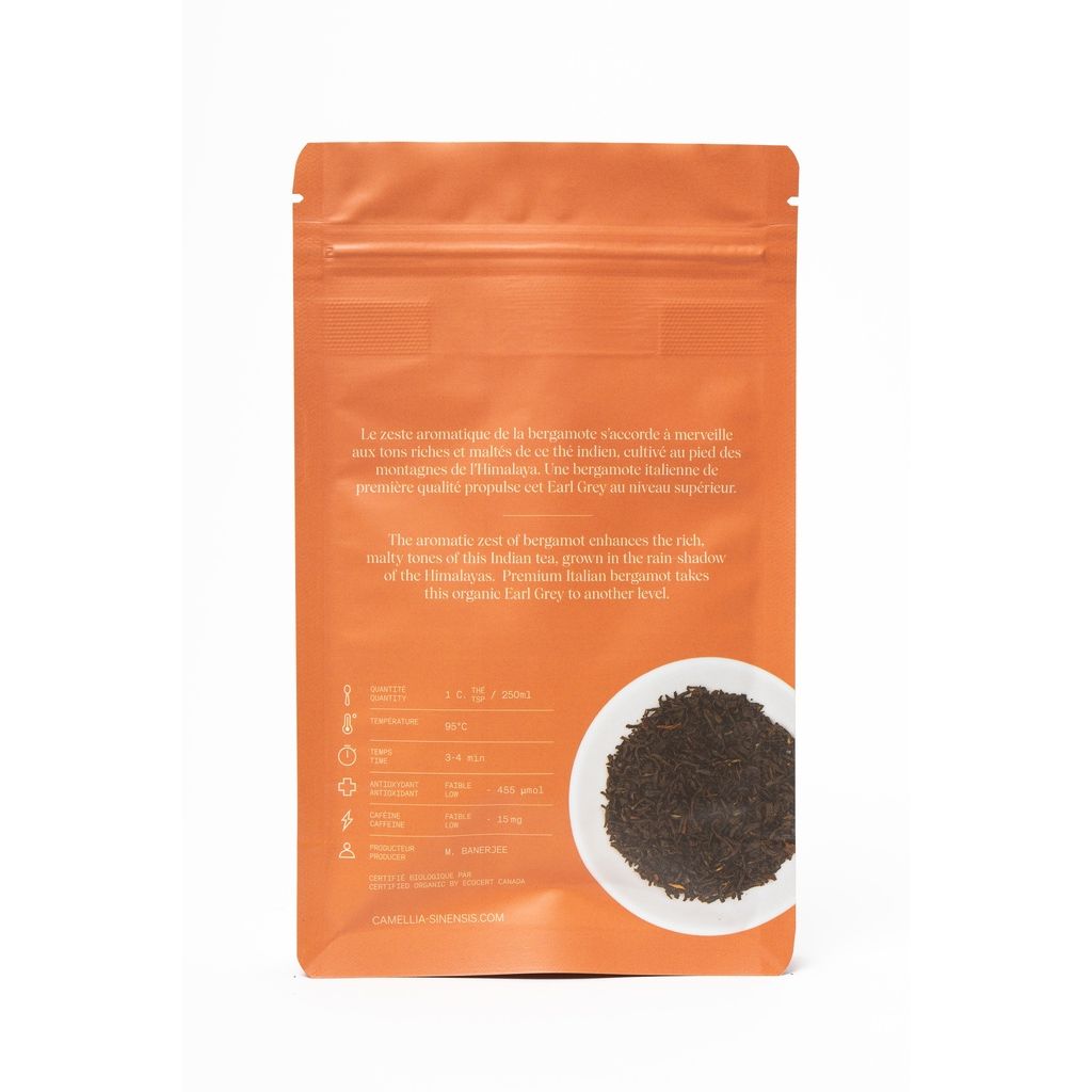 Earl Grey biologique (sac de 65g) - Camellia Sinensis - Thé et infusion - - La Guilde Culinaire