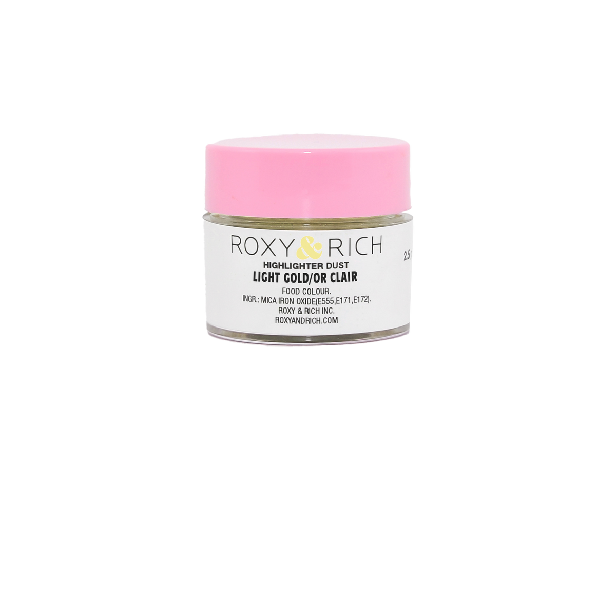 Poudre Highlighter couleur Or Clair 2.5g - Roxy & Rich - Poudre Highlighter - G2-002 - La Guilde Culinaire