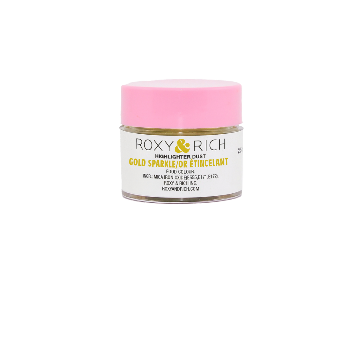 Poudre Highlighter couleur Or Étincelant 2.5g - Roxy & Rich - Poudre Highlighter - G2-009 - La Guilde Culinaire