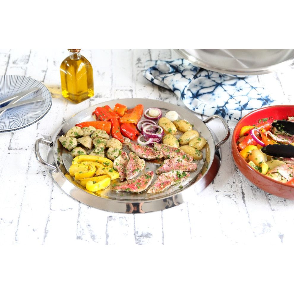 Plancha avec couvercle    - Cristel - Couvercle pour poêle et casseroles -  - La Guilde Culinaire