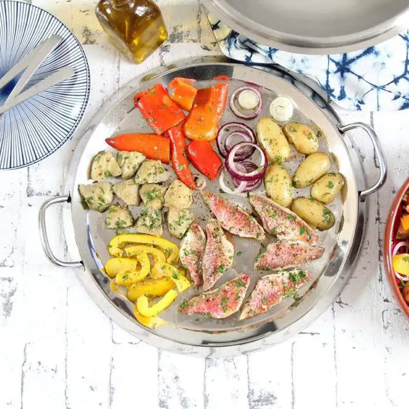 Plancha avec couvercle    - Cristel - Couvercle pour poêle et casseroles -  - La Guilde Culinaire