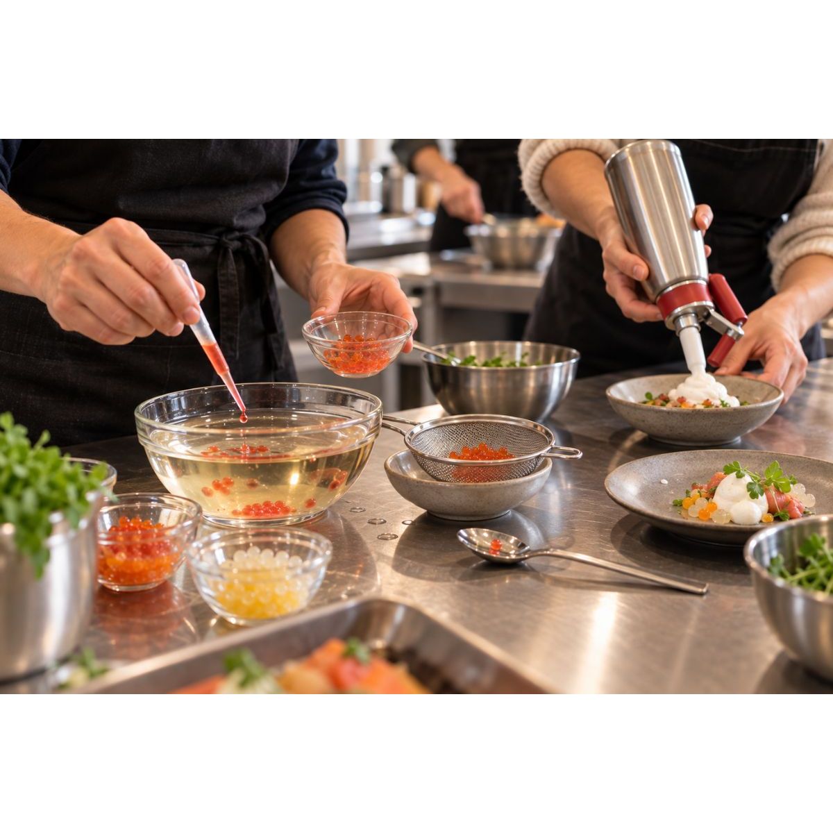 INITIATION À LA CUISINE MOLÉCULAIRE - NIVEAU 1 - La Guilde Culinaire - Cours - Cours de cuisine - - La Guilde Culinaire