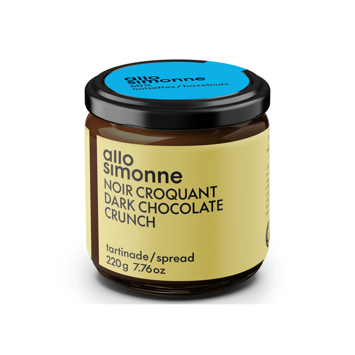 Tartinade Noir Croquant - Allo Simonne - Chocolat noir - - La Guilde Culinaire