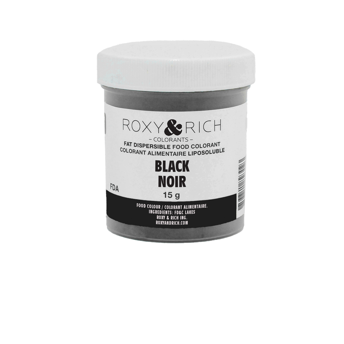 Colorant Alimentaire Liposoluble Noir 15g - Roxy & Rich - Colorant alimentaire liposoluble - P15-B11 - La Guilde Culinaire
