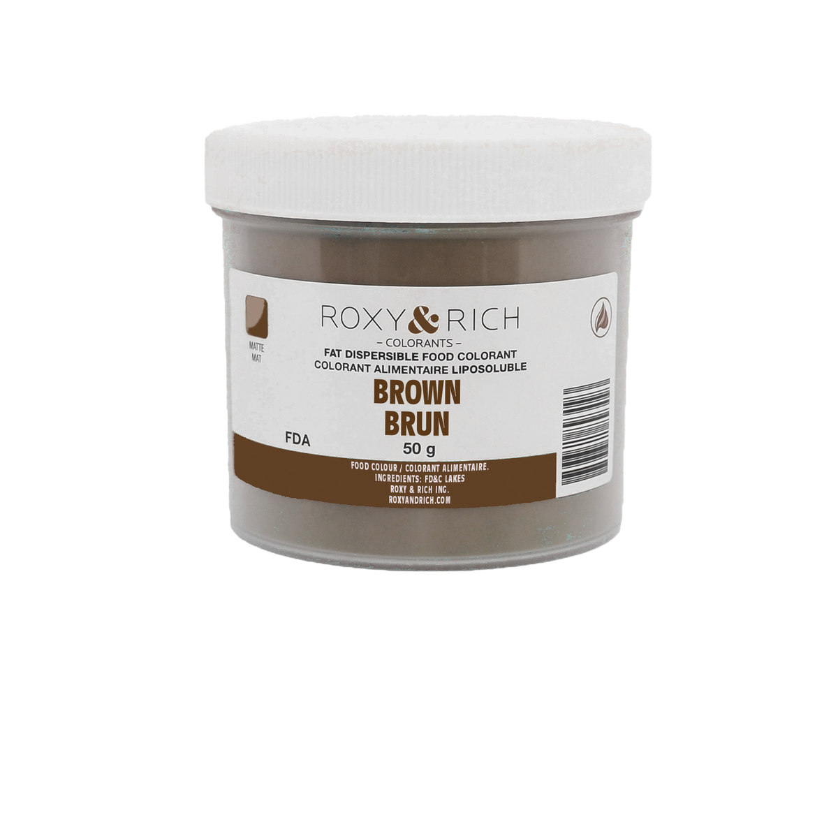 Colorant Alimentaire Liposoluble Brun 50g - Roxy & Rich - Colorant alimentaire liposoluble - P50-B10 - La Guilde Culinaire