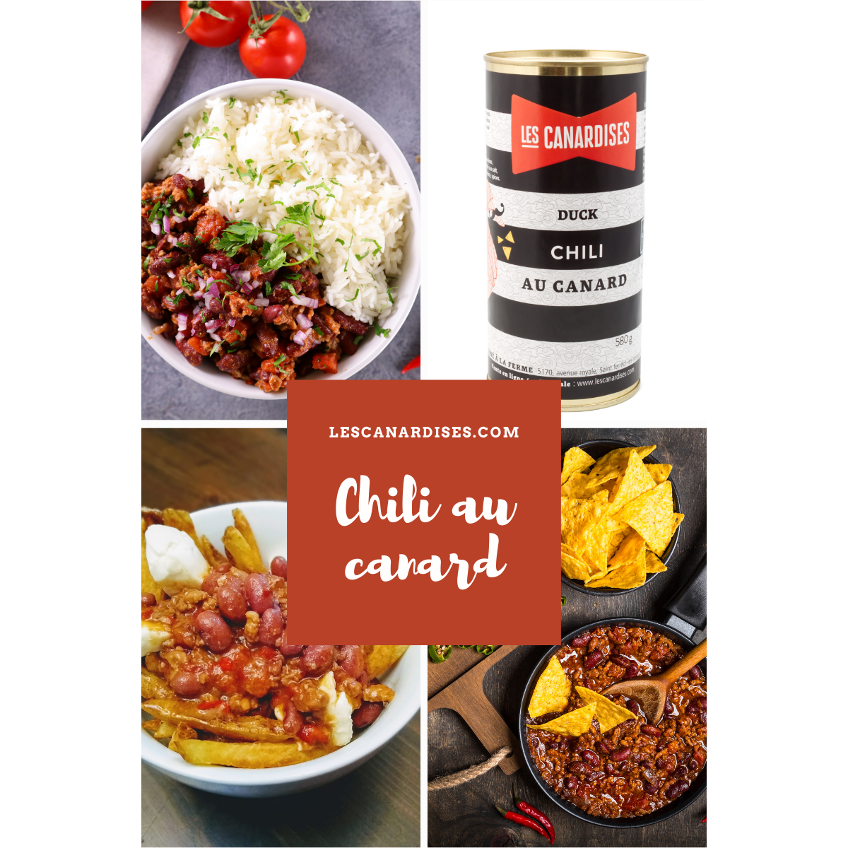CHILI au Canard - 600g    - Les Canardises - Pâté -  - La Guilde Culinaire