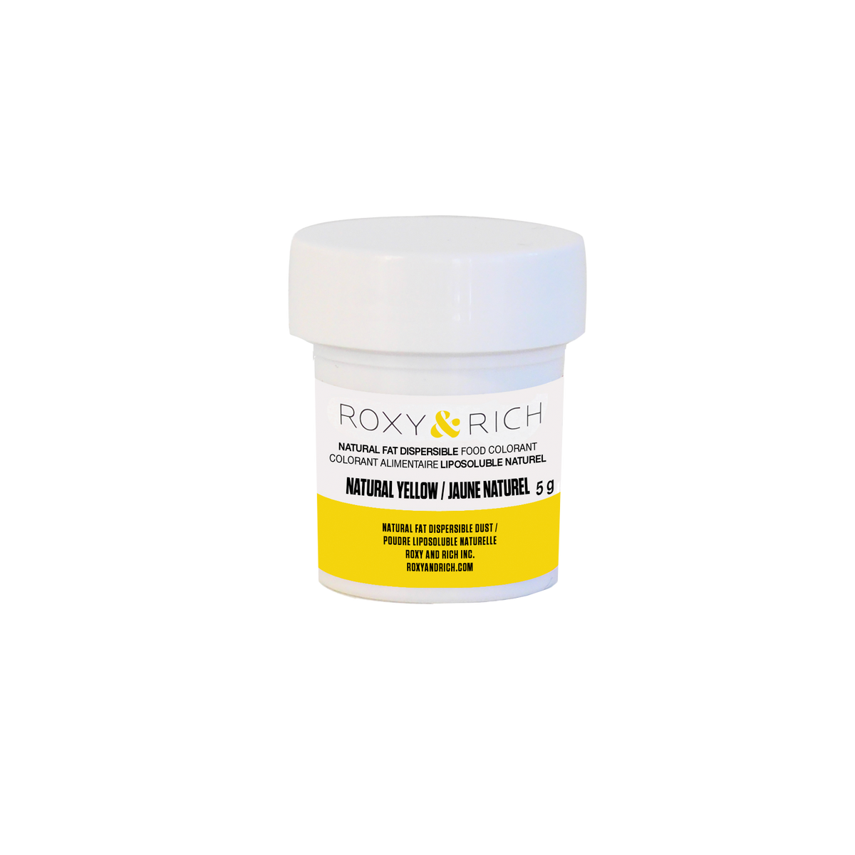 Colorant Alimentaire Liposoluble Naturel Jaune 5g - Roxy & Rich - Colorant alimentaire liposoluble naturel - PN5-001 - La Guilde Culinaire