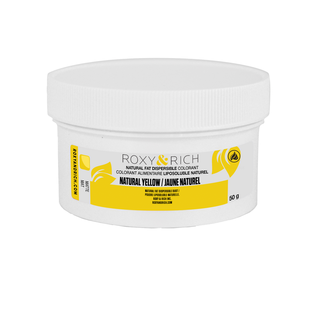 Colorant Alimentaire Liposoluble Naturel Jaune 50g - Roxy & Rich - Colorant alimentaire liposoluble naturel - PN50-001 - La Guilde Culinaire