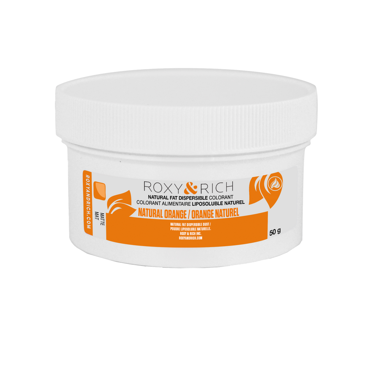 Colorant Alimentaire Liposoluble Naturel Orange 50g - Roxy & Rich - Colorant alimentaire liposoluble naturel - PN50-002 - La Guilde Culinaire