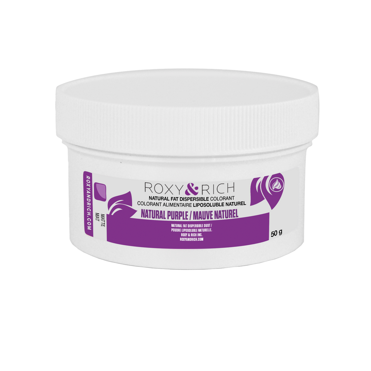 Colorant Alimentaire Liposoluble Naturel Mauve 50g - Roxy & Rich - Colorant alimentaire liposoluble naturel - PN50-004 - La Guilde Culinaire