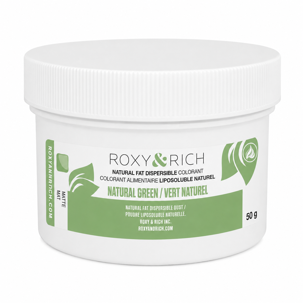Colorant Alimentaire Liposoluble Naturel Vert 50g - Roxy & Rich - Colorant alimentaire liposoluble naturel - PN50-013 - La Guilde Culinaire