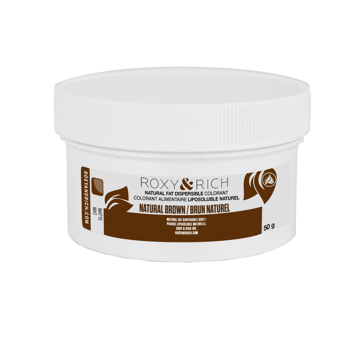 Colorant Alimentaire Liposoluble Naturel Brun 50g - Roxy & Rich - Colorant alimentaire liposoluble naturel - PN50-009 - La Guilde Culinaire