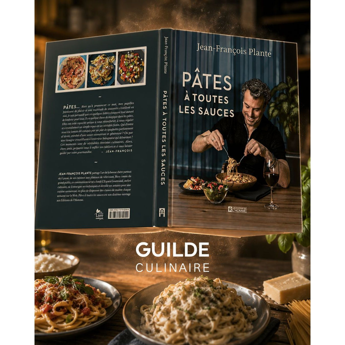 Pâtes : à toutes les sauces - De L'Homme Ed. - Livre de cuisine - - La Guilde Culinaire