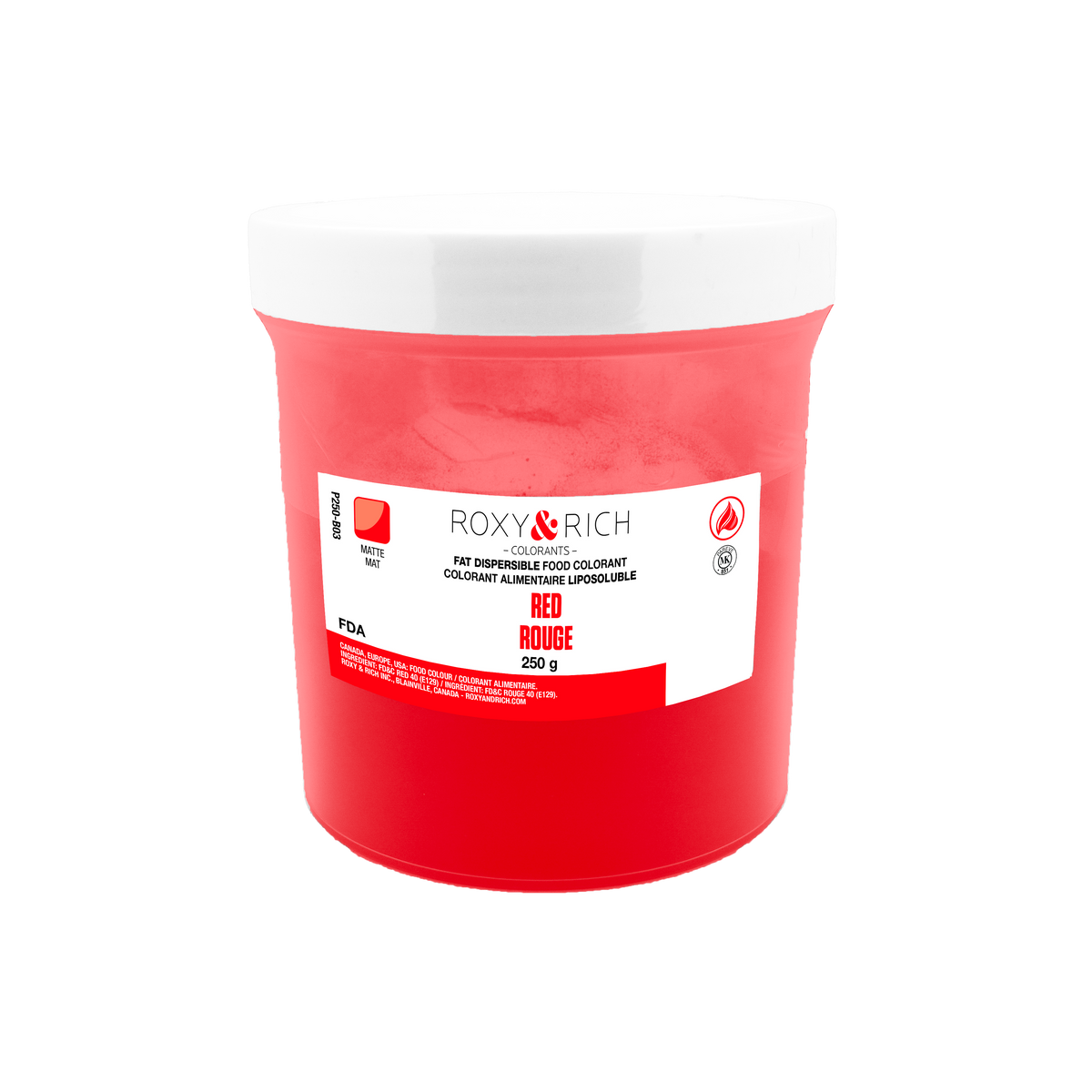 Colorant Alimentaire Liposoluble Rouge 250g - Roxy & Rich - Colorant alimentaire liposoluble - P250-B03 - La Guilde Culinaire