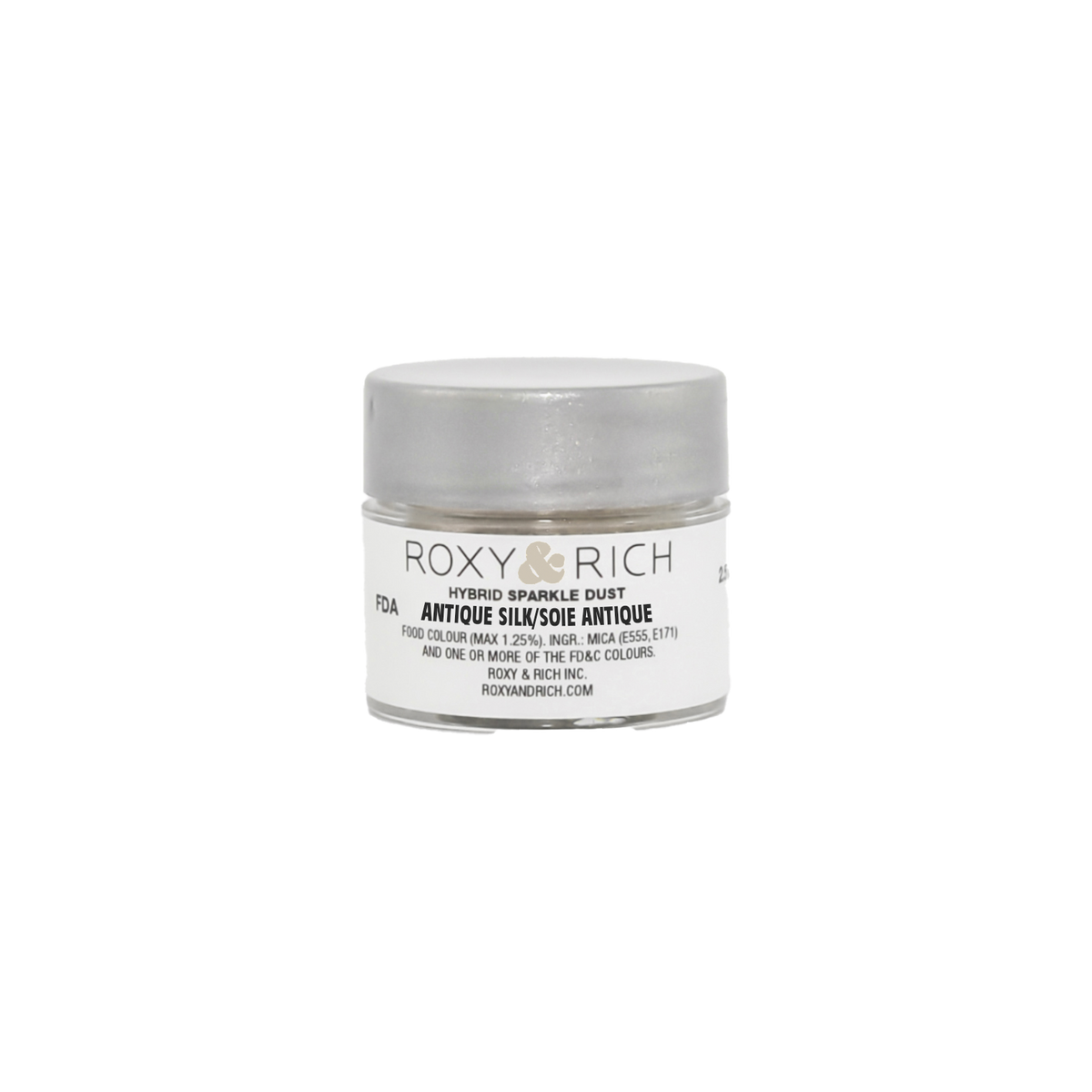 Poudre étincelante hybride Soie Antique 2.5g - Roxy & Rich - Poudre étincelante - S2-001 - La Guilde Culinaire