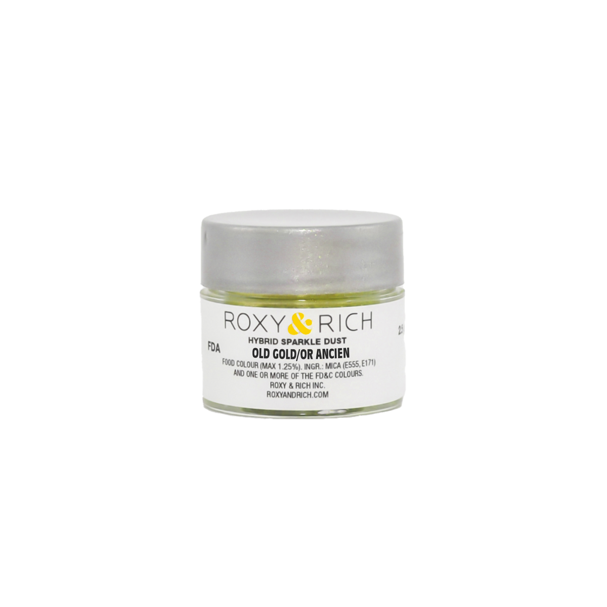 Poudre étincelante hybride Or Ancien 2.5g - Roxy & Rich - Poudre étincelante - S2-048 - La Guilde Culinaire