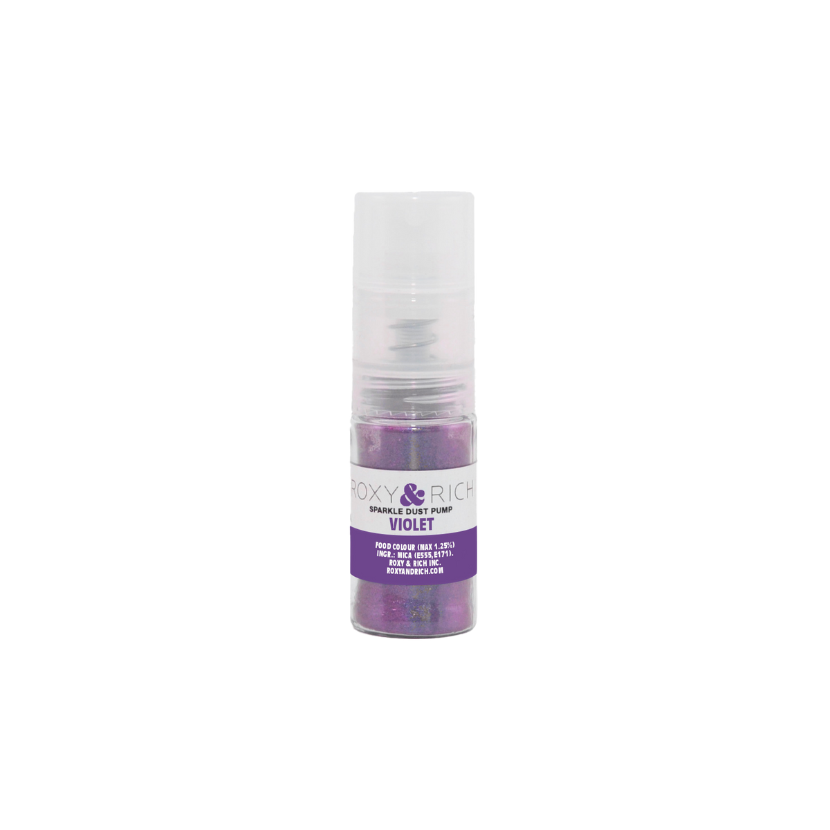Pompes pour poudres étincelantes Violet 4g - Roxy & Rich - Poudre étincelante - S4-042P - La Guilde Culinaire
