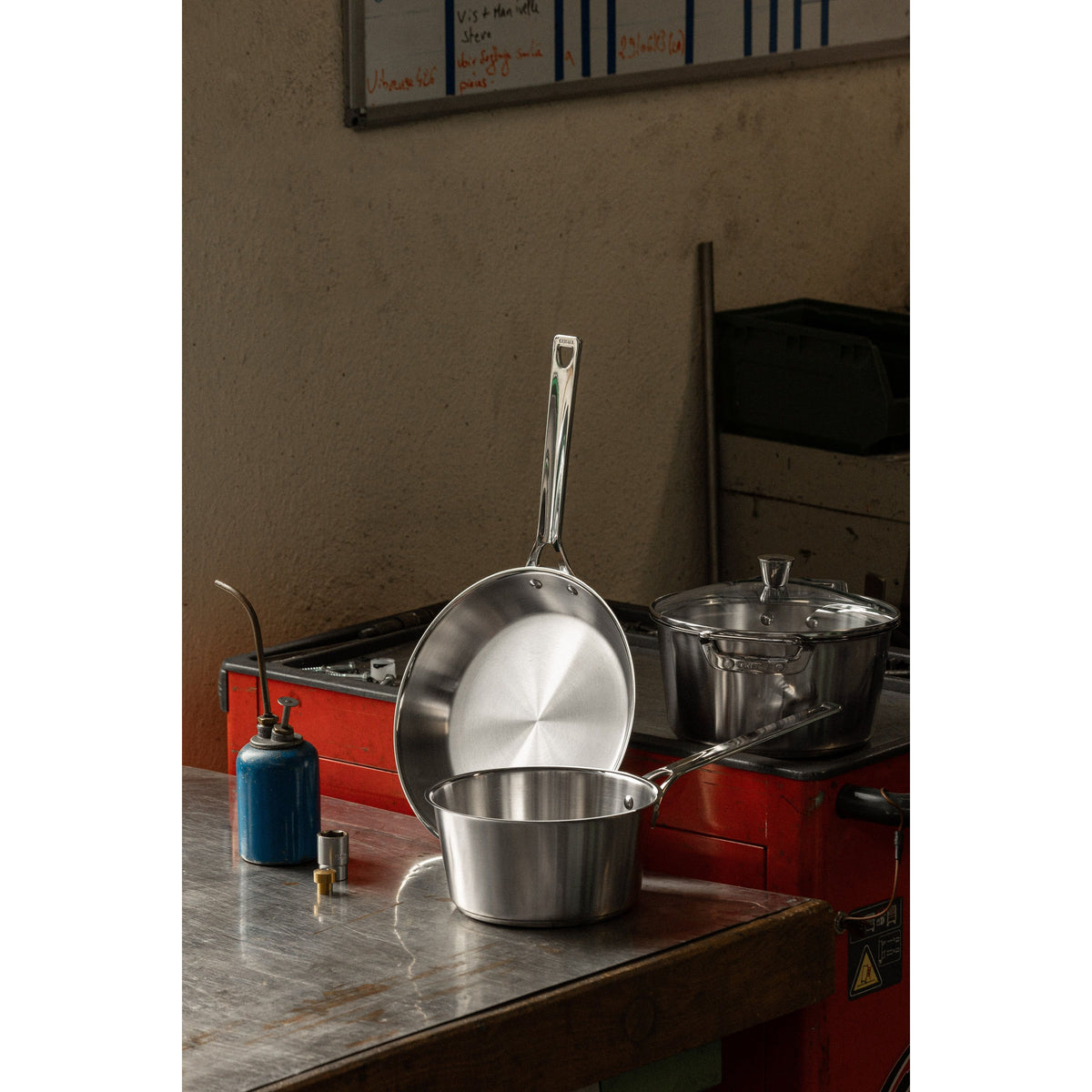 Ensemble de 8 pièces en acier inoxydable Cristel - Collection 1826    - Cristel - Casserole -  - La Guilde Culinaire
